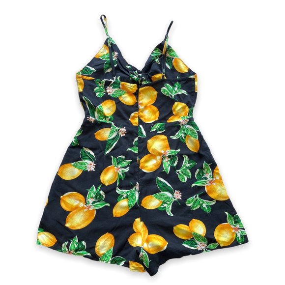 URBAN OUTFITTERS x Kimchi Blue Lemon Romper | Size XS Excellent - Picture 5 of 8